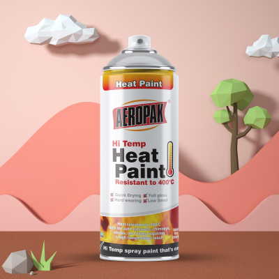 Aerosol 400ml High Temperature High Heat Paint Spray for Metal