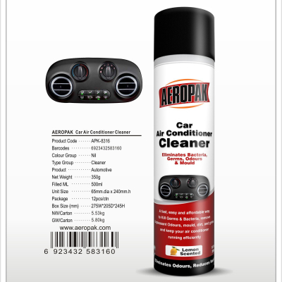 AEROPAK quick clean car Air Conditioner Cleaner with the lowest pricer