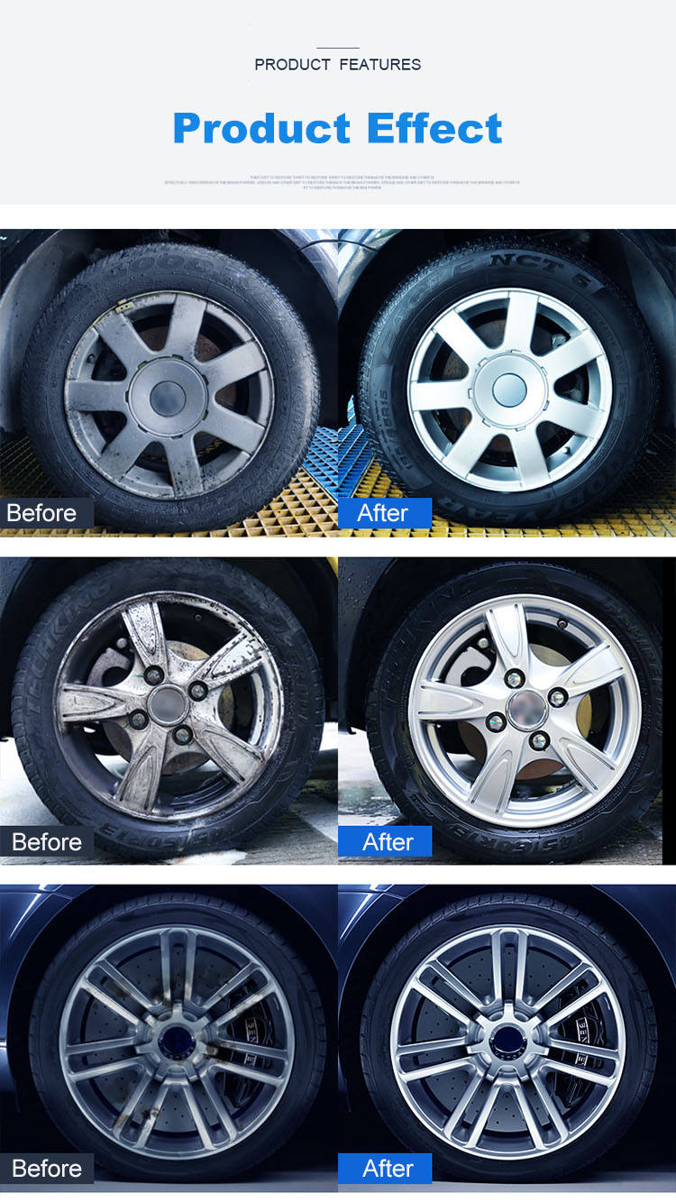 Car Care Aeropak Liquid Tire Shine Spray for Tyre