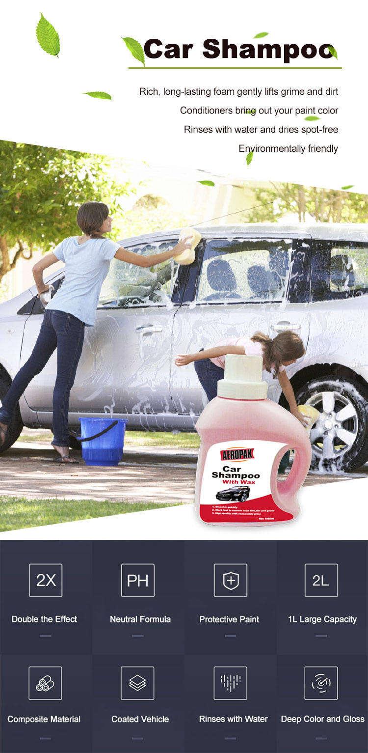 Factory Hot Sale High Foaming Chemical Car Shampoo Liquid Cleaning