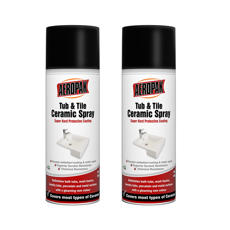 New Product Aeropak 400ml Super Hard Protective Coating ceramic spray for Tub and Tile