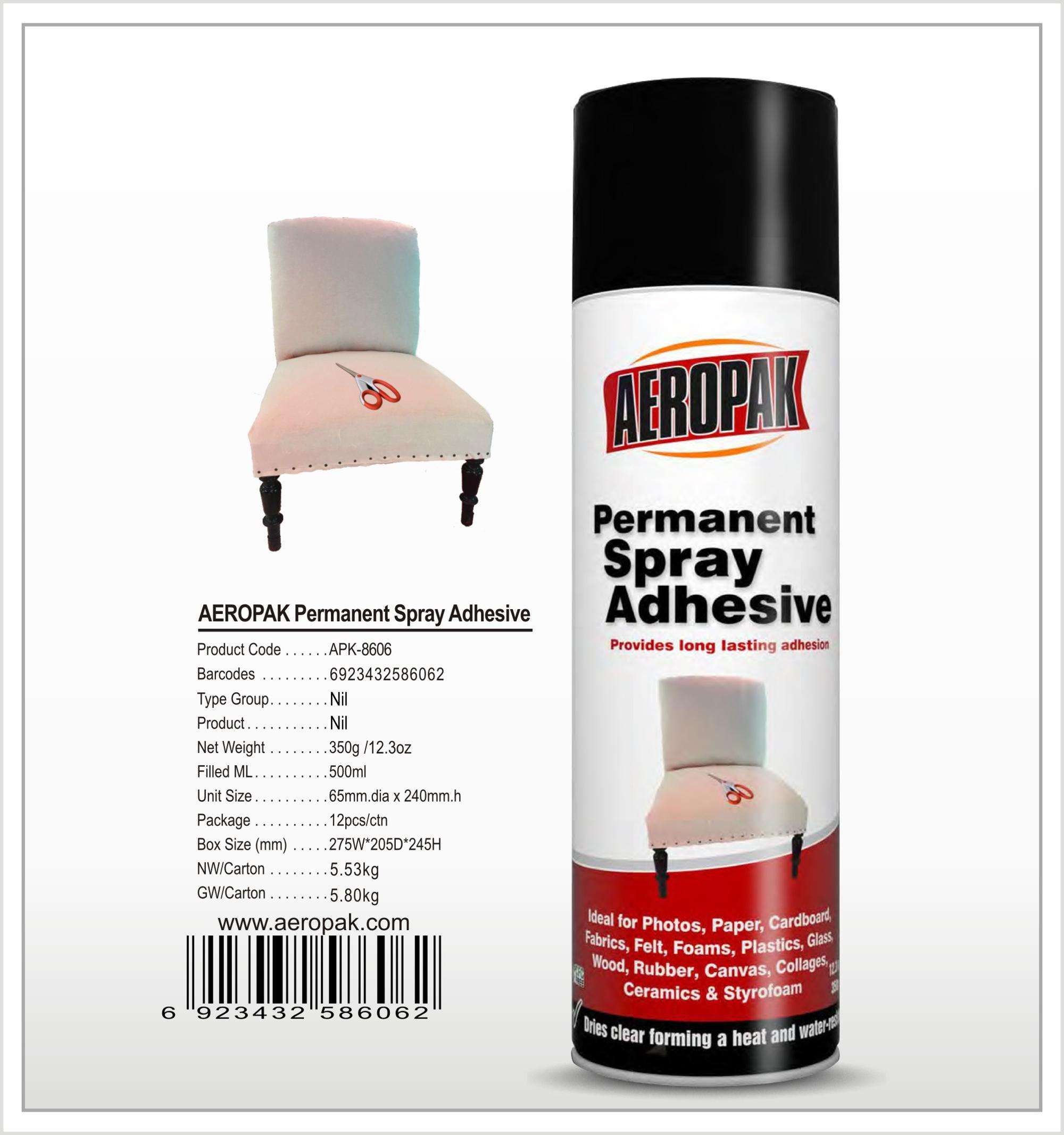 AEROPAK Permanent Spray Adhesive Glue (The UK standard)