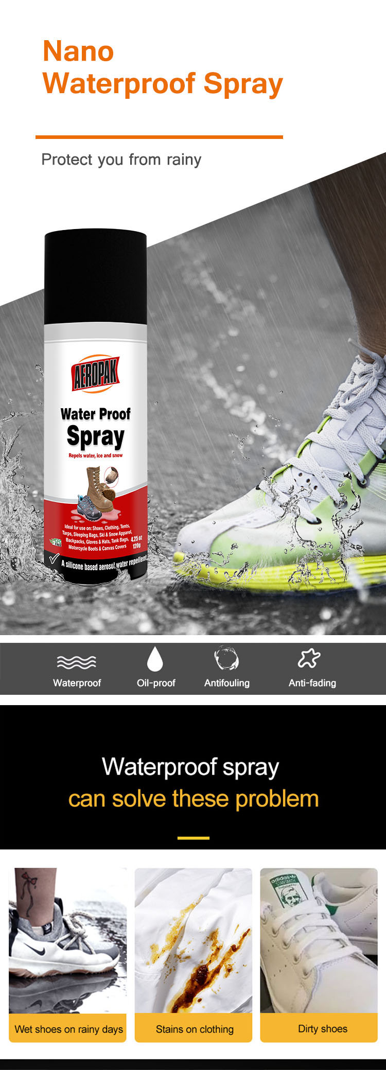200ML Water Repellent Spray for Shoes