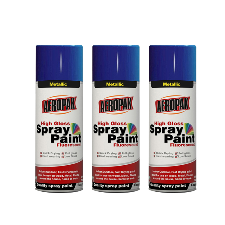 China manufacturer heat resistant chrome metallic effect color aerosol spray paint