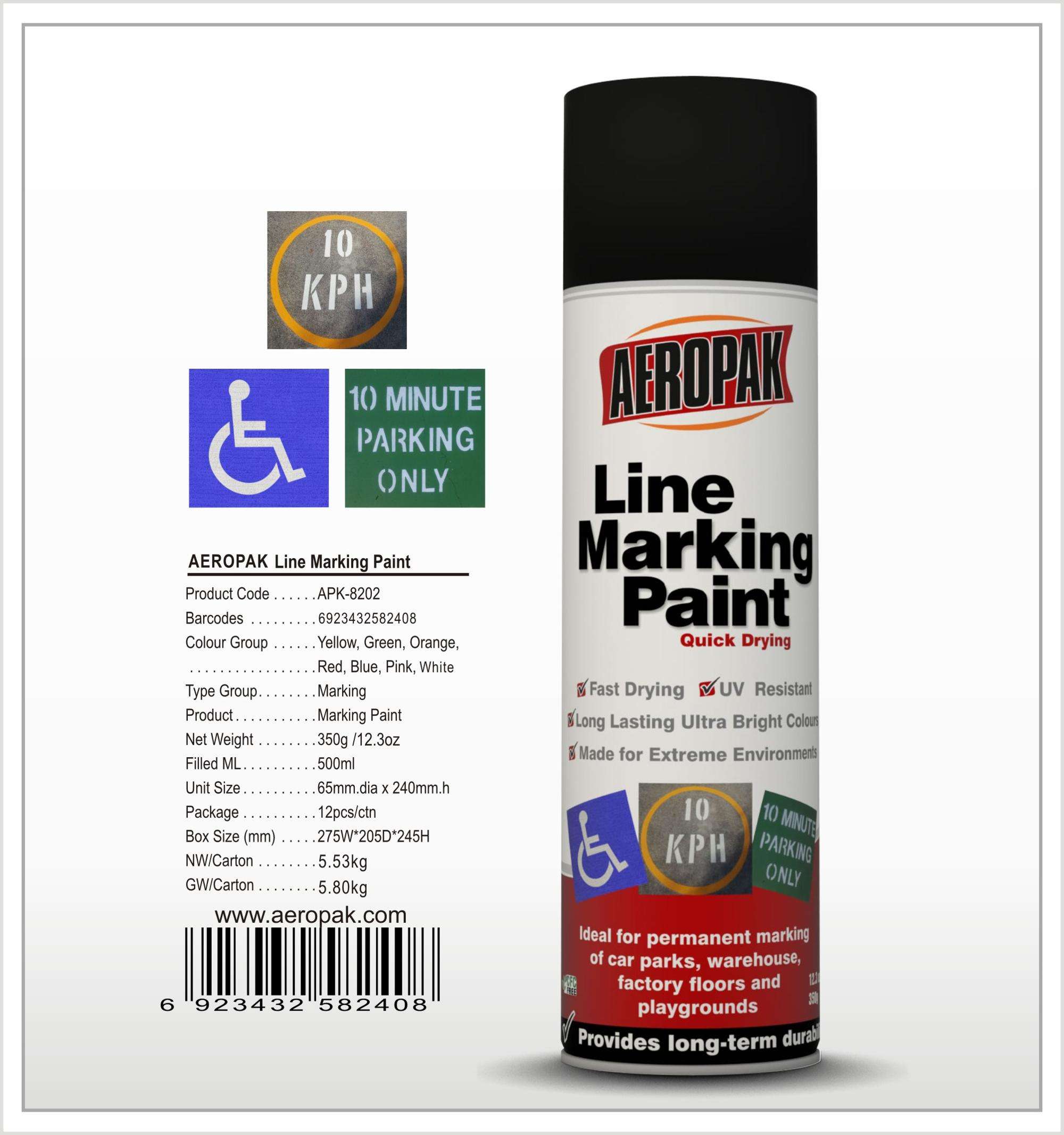 AEROPAK road Line Marking Spray Paint with nice price