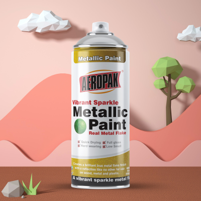 Spray Paint 400ml Fast Dry Aerosol Metallic Paint