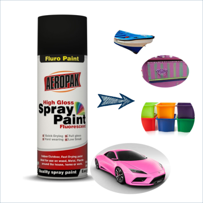 400ml Multi Color Fast Dry Aerosol Colour Acrylic Spray Paint  Material in Aerosol Can Displays