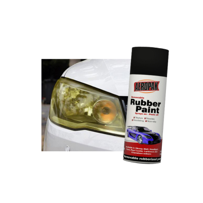 AEROPAK head light black color Rubber Spray Paint for wheel