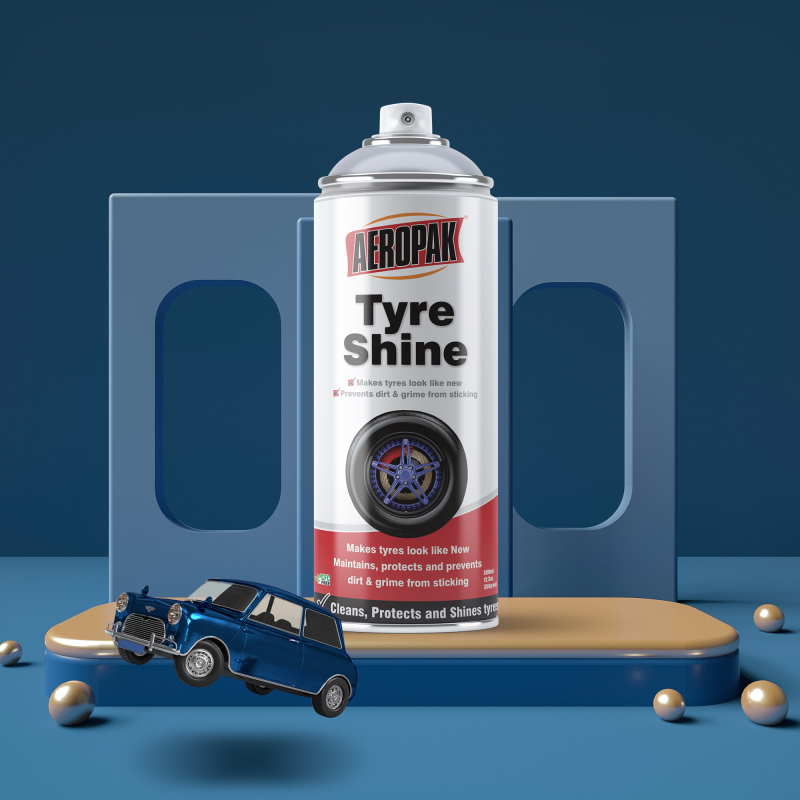 Car Auto Detailing Aerosol Permanent Tyre Tire Shine Spray