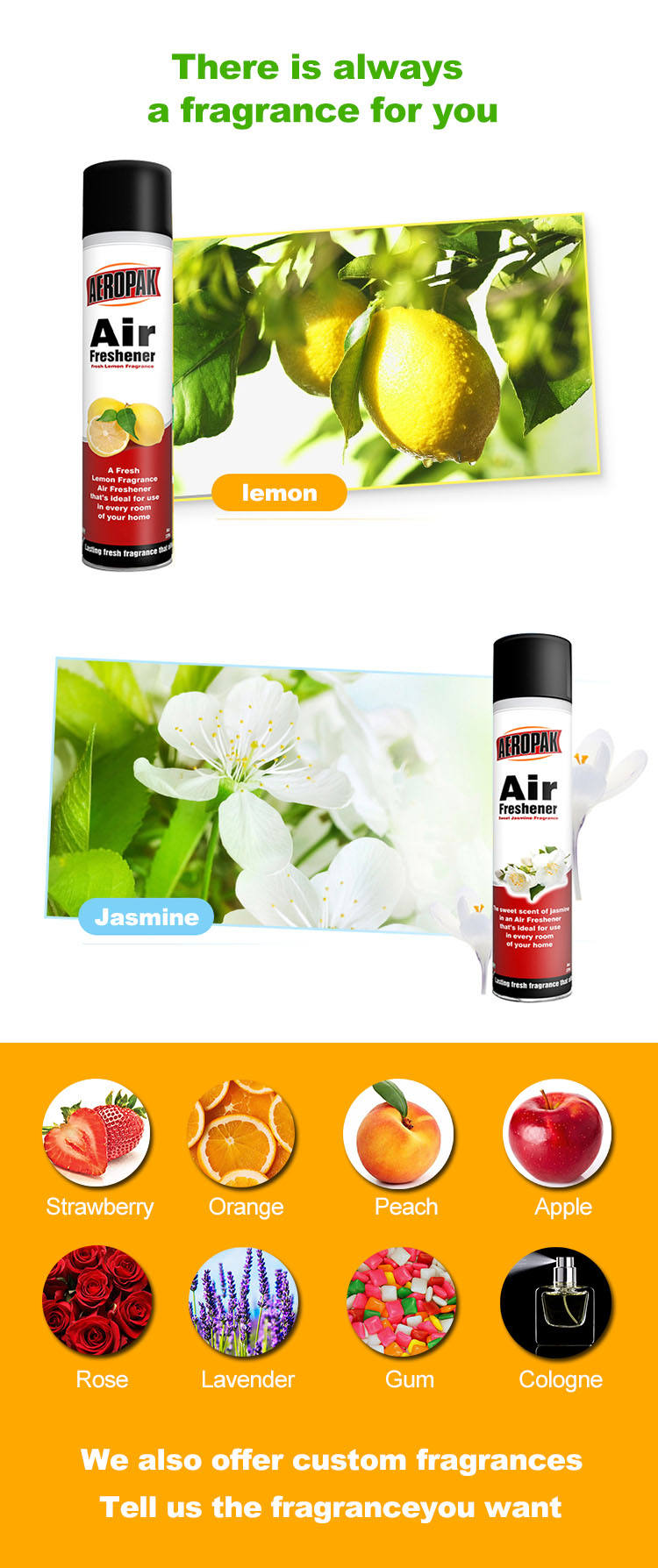 Aeropak Car Air Freshener Spray