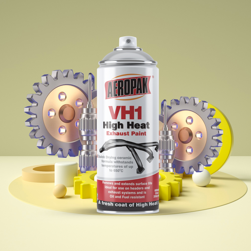 Aerosol VH1 High Temperature Heat Resistant Spray Paint Performance at 1200 High Temperature