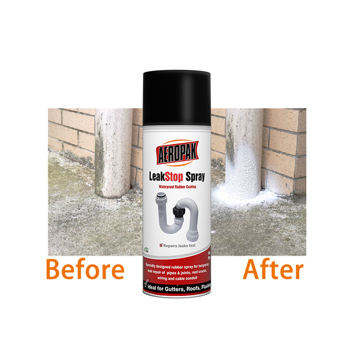 AEROPAK Waterproofing Leak Sealer Spray Rubber Stop Leaking Spray Paint