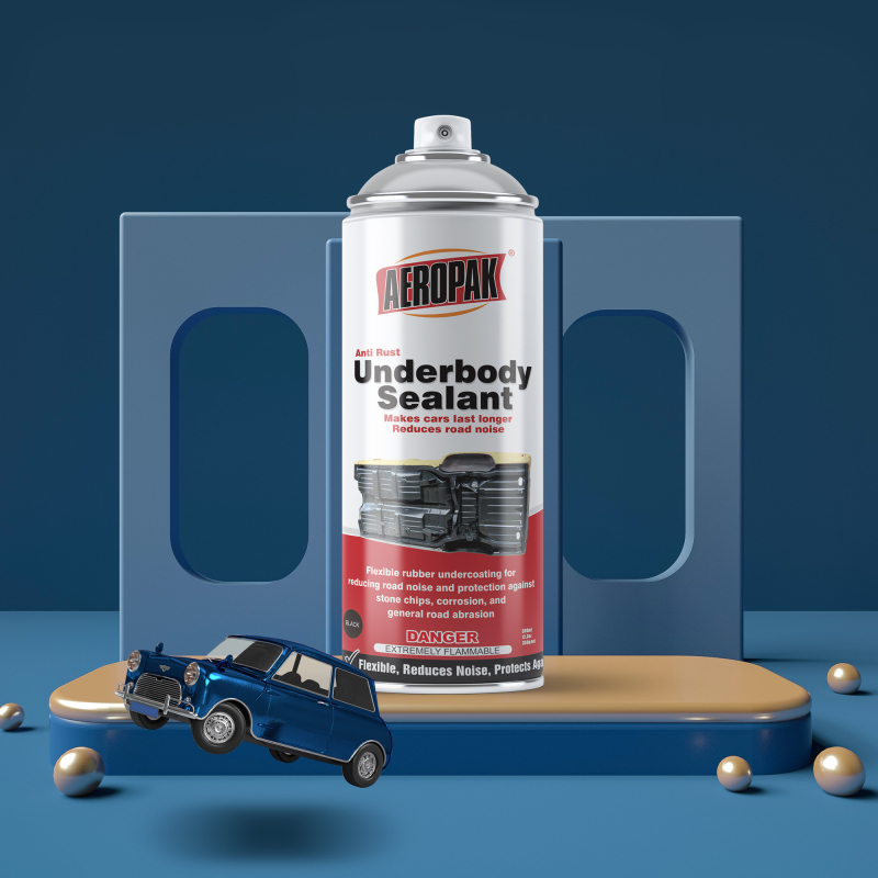 Car Care Chassis Armor Rubberized Coating Black Undercoating Spray