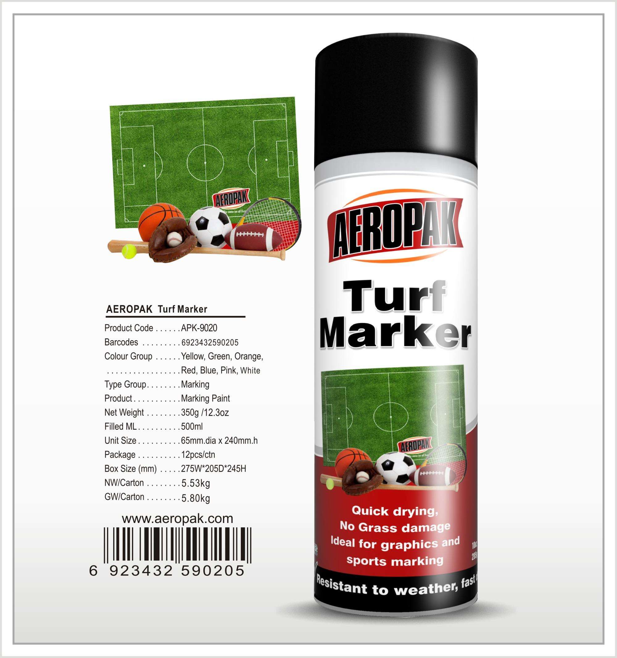AEROPAK high quality Turf Marker Spray Paint