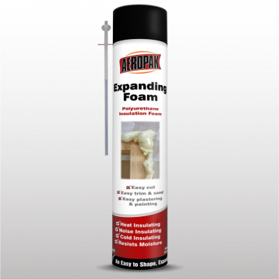 AEROPAK Adhesive Sealant Filler Spray Expanding PU Foam for tube type 750ml/500ml