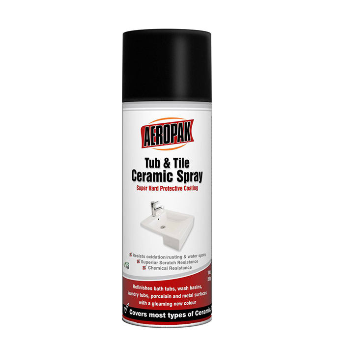 New Product Aeropak 400ml Super Hard Protective Coating ceramic spray for Tub and Tile