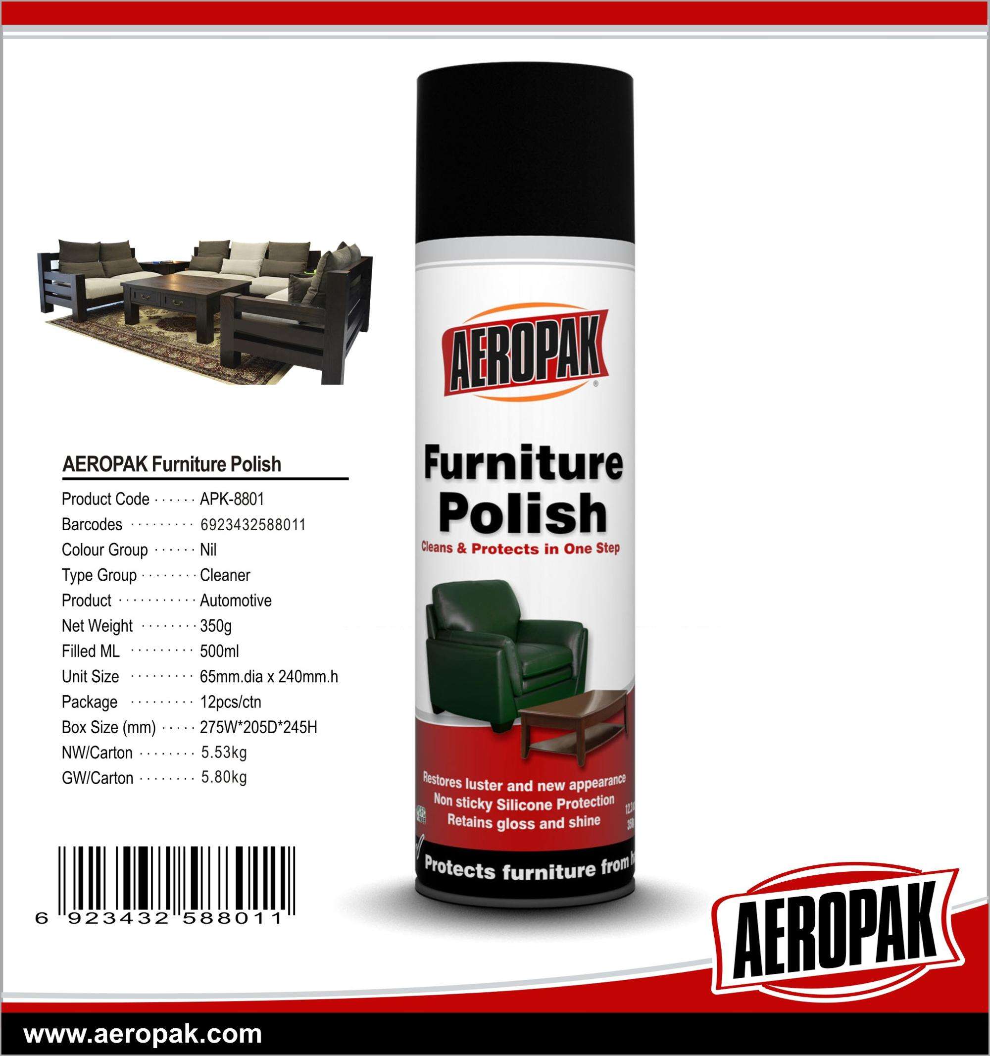 500ml Furniture Wax Polish Spray
